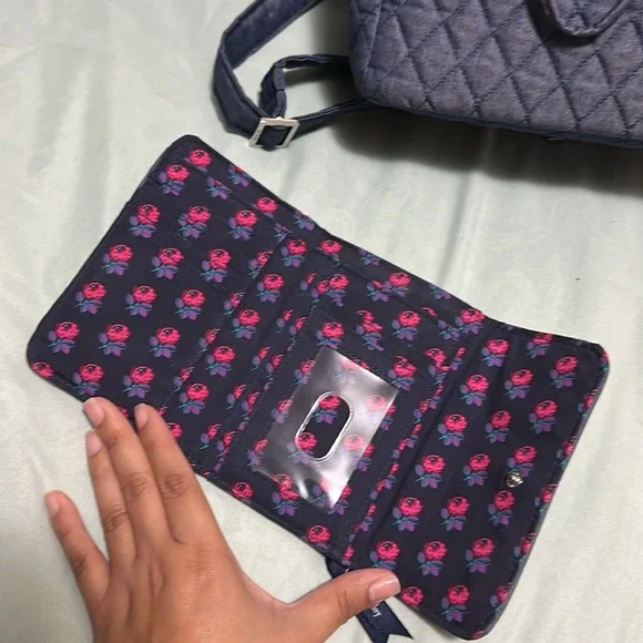 Vera Bradley Quilted mini Backpack w/ Wallet - Picture 7 of 7